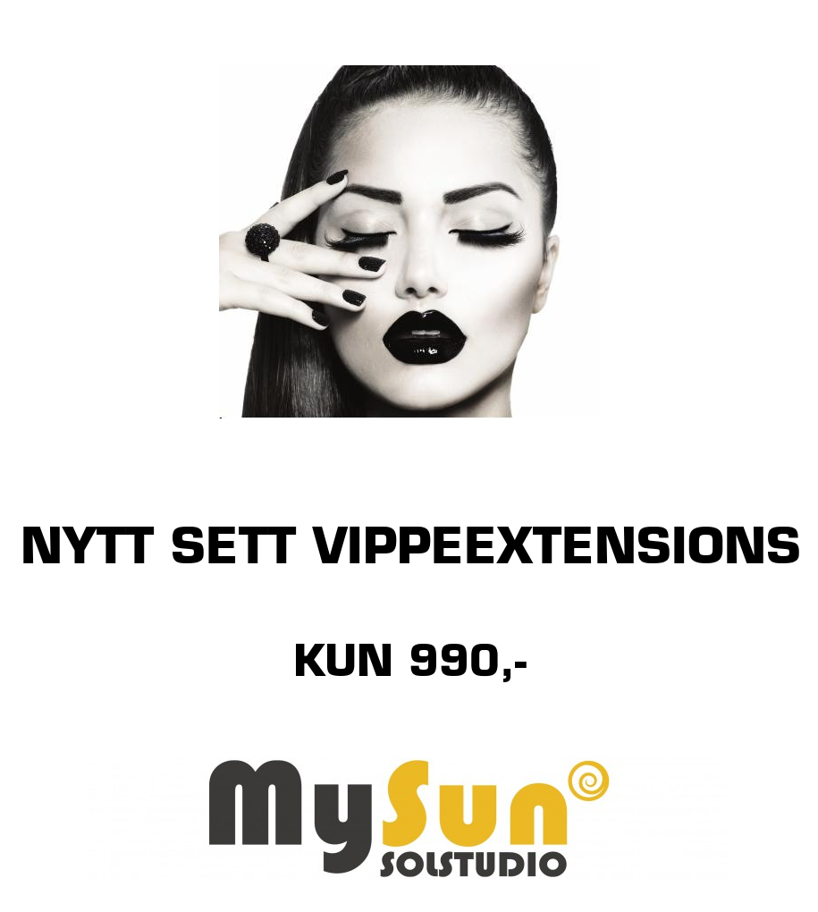 MySun Nailbar og Velvære: NYTT SETT VIPPEEXTENSIONS KUN 990,-