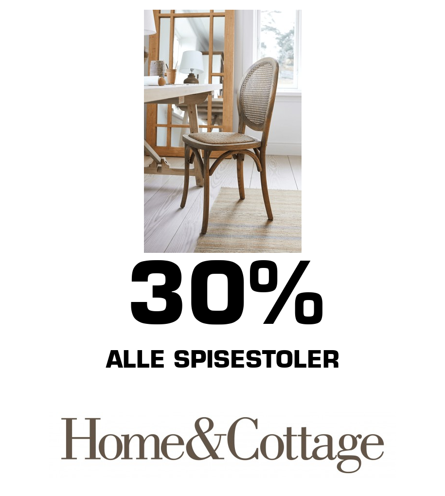 Home&Cottage: 30% Alle spisestoler