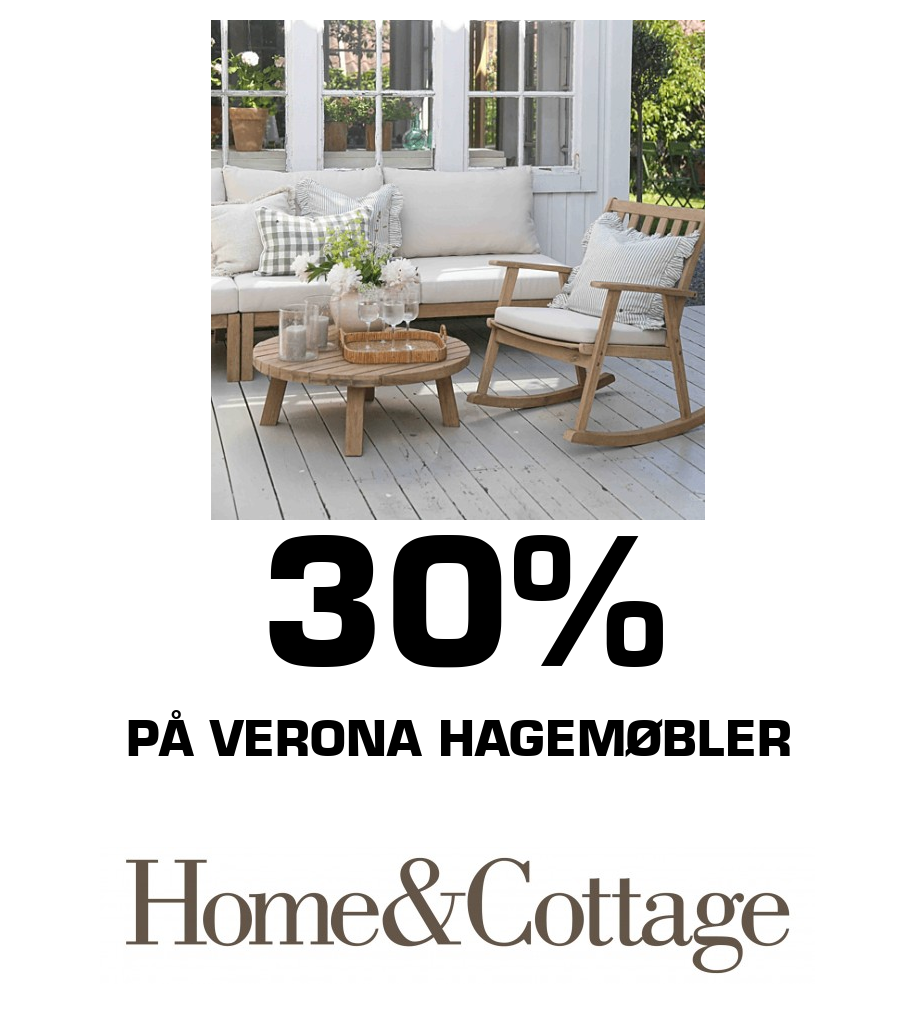 Home&Cottage: 30% på Verona hagemøbler