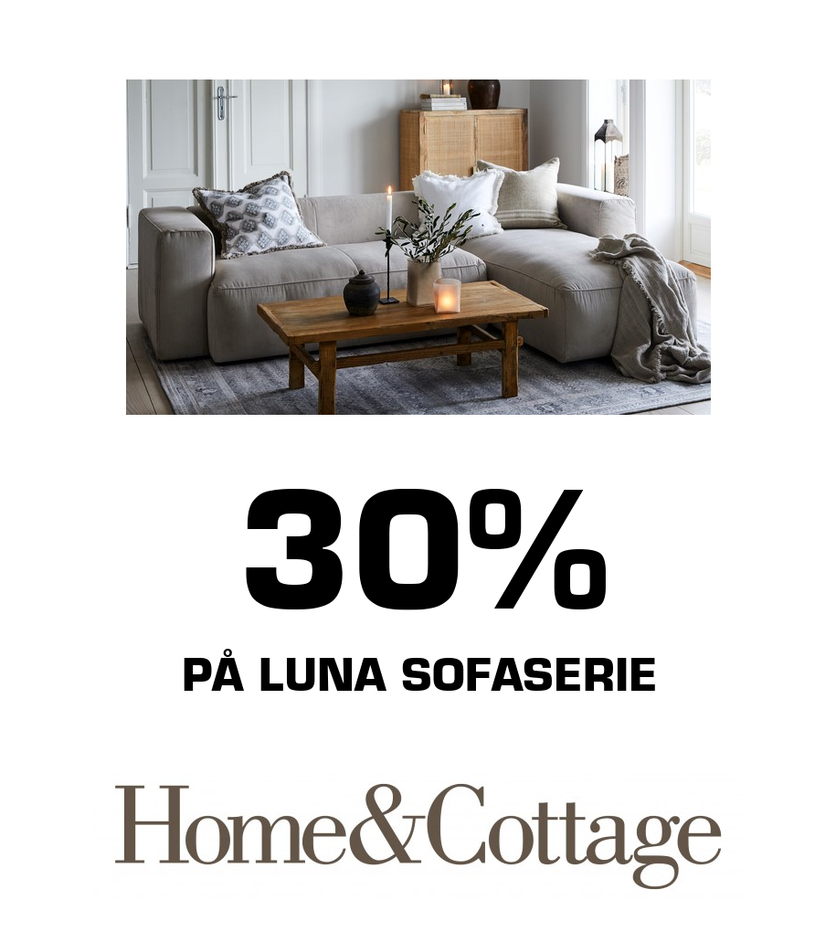 Home&Cottage: 30% PÅ LUNA SOFASERIE