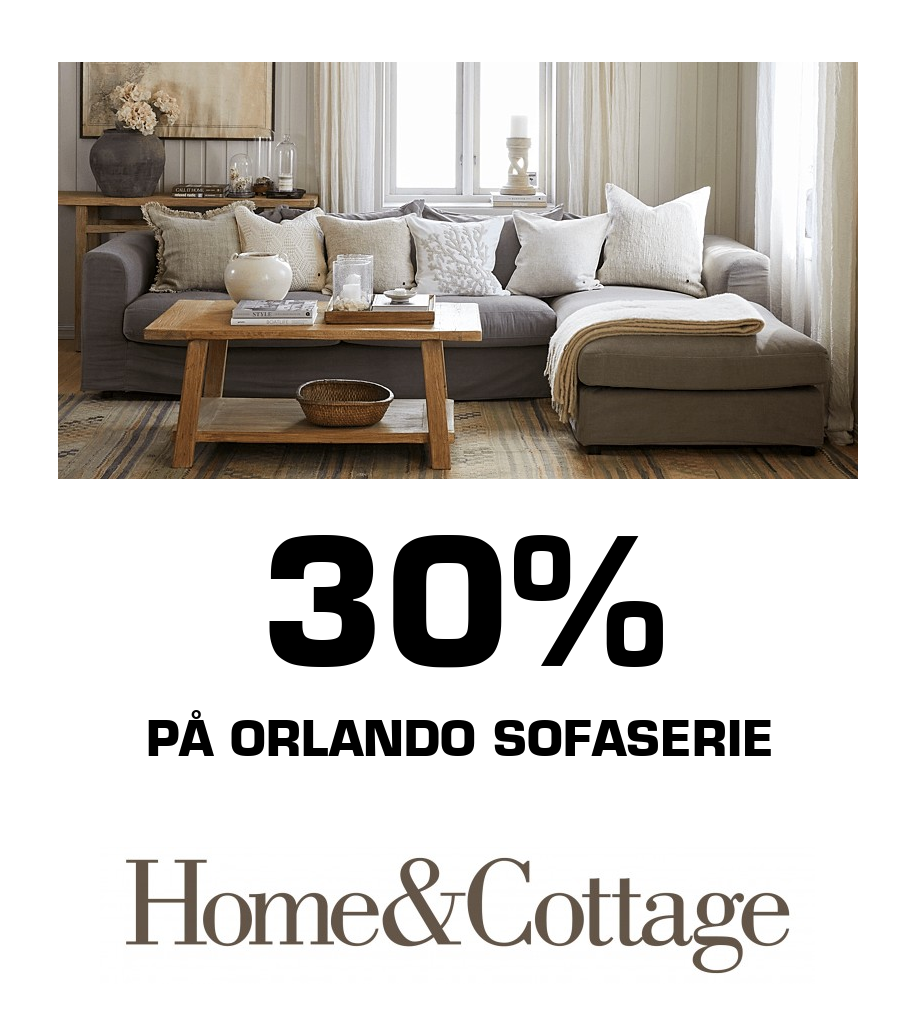 Home&Cottage: 30% på Orlando sofaserie