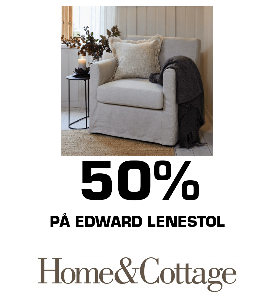 Home&Cottage: 50% på edward lenestol