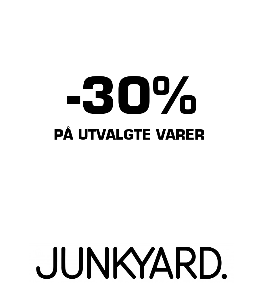 Junkyard: -30% På utvalgte varer