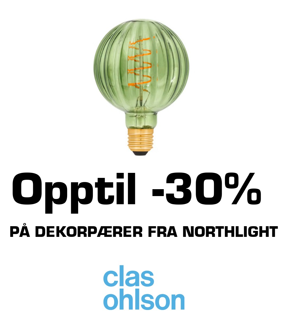 Clas Ohlson: Opptil -30% På dekorpærer fra northlight