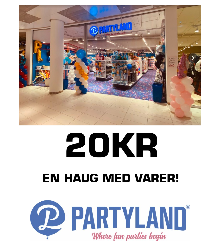 Partyland: 20KR En haug med varer!
