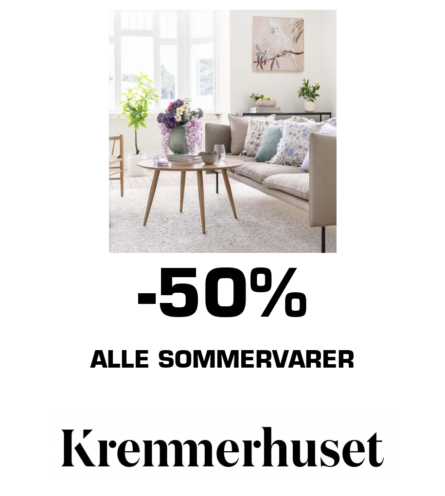 Kremmerhuset: -50% Alle Sommervarer