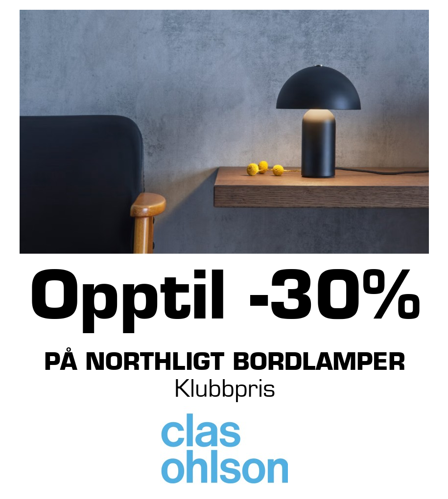 Clas Ohlson: Opptil -30% På Northligt bordlamper Klubbpris