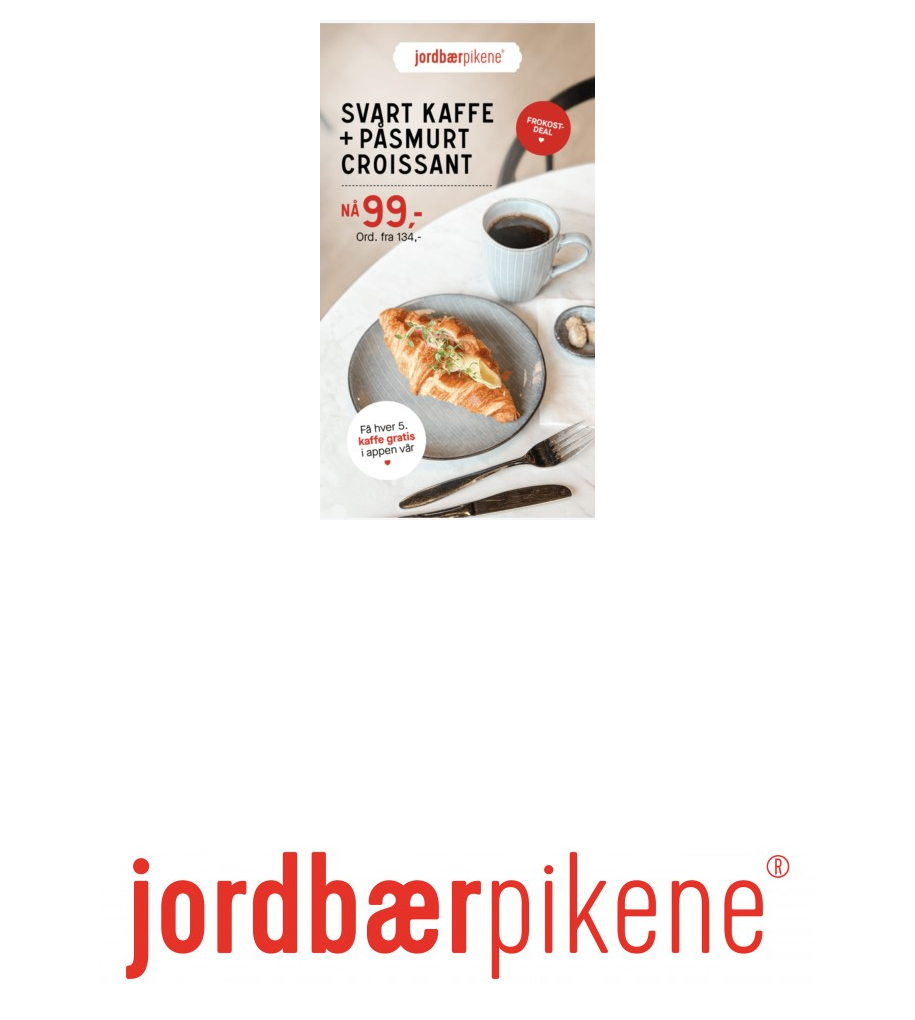 Jordbærpikene café og spiseri: Tilbud