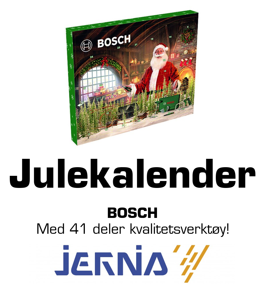 Jernia: Julekalender BOSCH Med 41 deler kvalitetsverktøy!