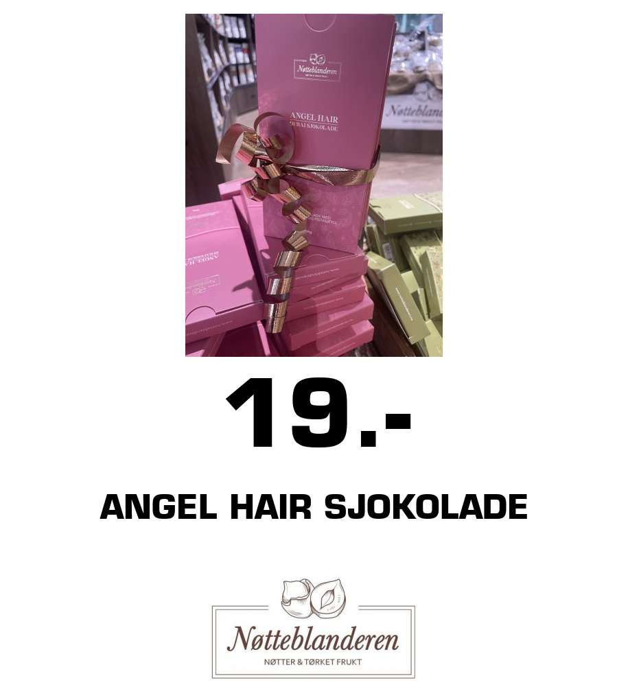 Nøtteblanderen: 19.- Angel Hair sjokolade