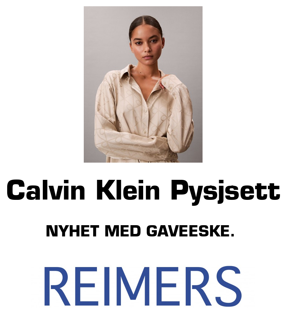 Reimers: Calvin Klein Pysjsett Nyhet med gaveeske.