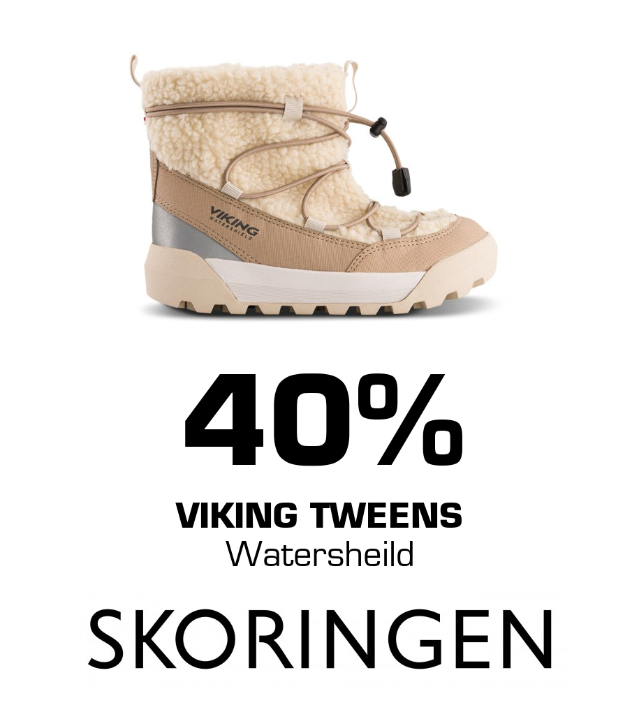 Skoringen: 40% Viking Tweens Watersheild