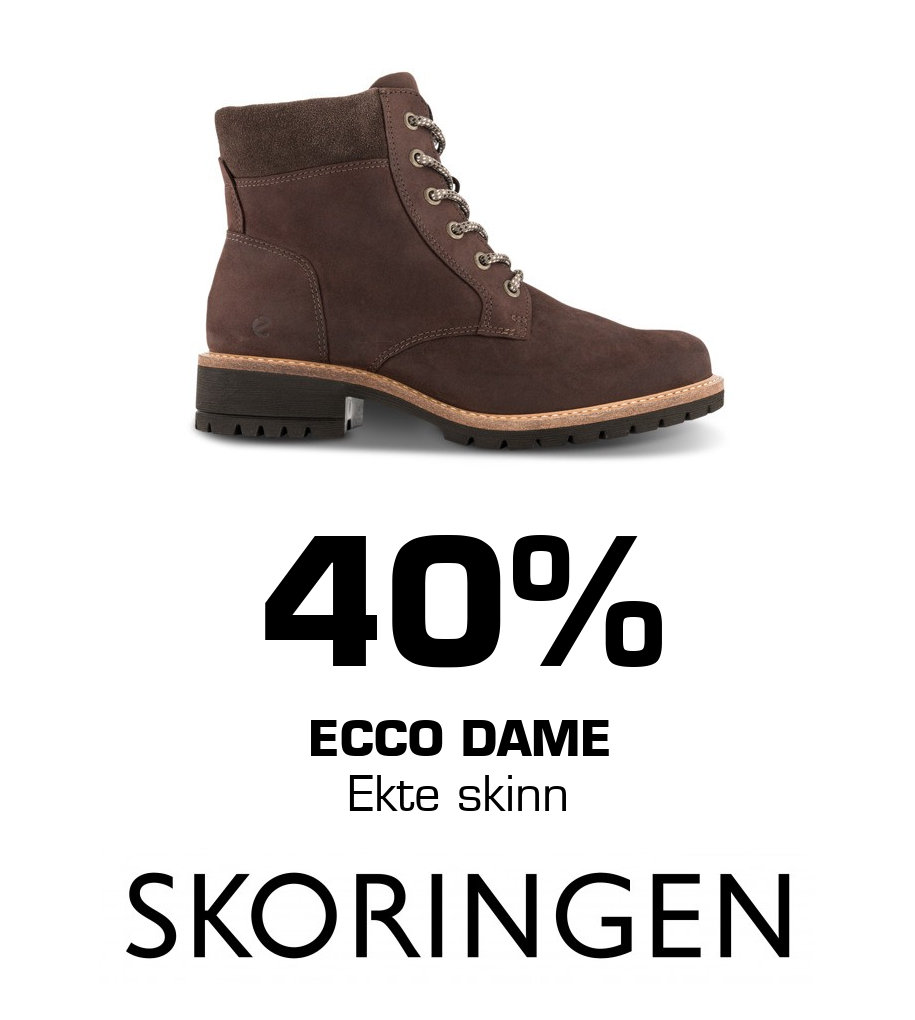 Skoringen: 40% ecco dame Ekte skinn