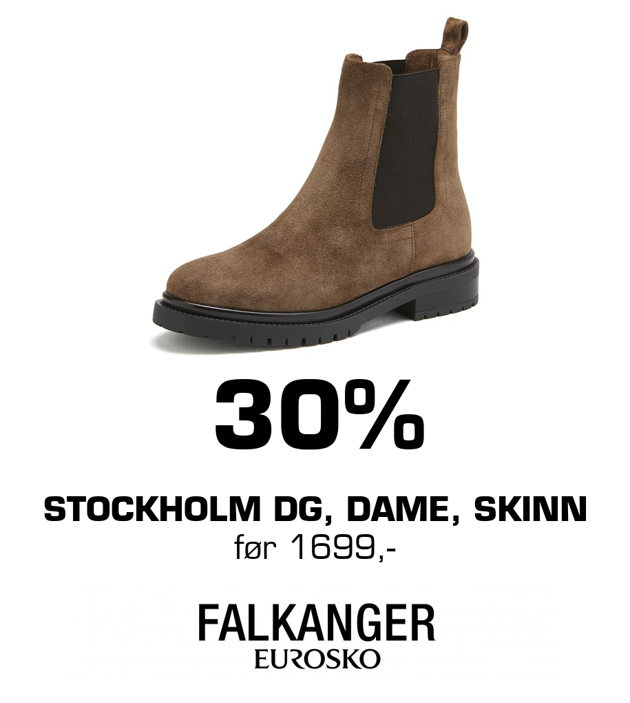 Falkanger Sko: 30% Stockholm DG, dame, skinn før 1699,-