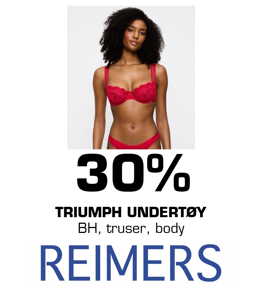 Reimers: 30% Triumph Undertøy BH, truser, body