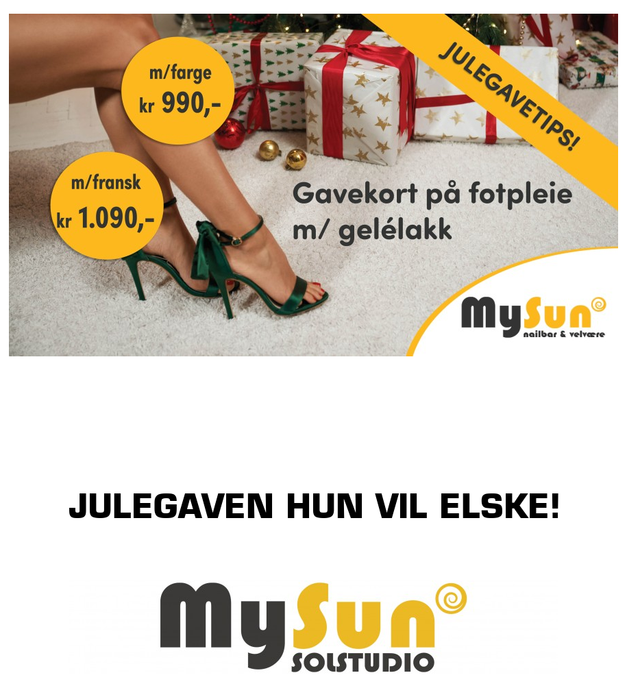 MySun Nailbar og Velvære: Julegaven hun vil elske!