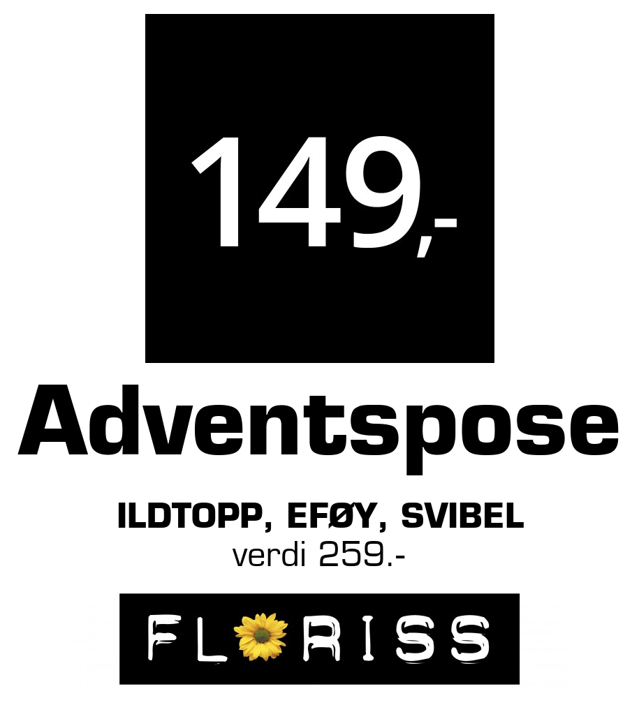 Floriss: Adventspose Ildtopp, eføy, svibel verdi 259.-