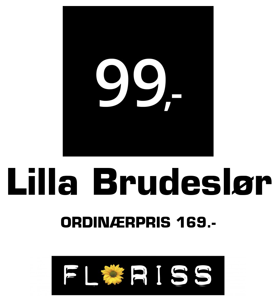 Floriss: Lilla Brudeslør ordinærpris 169.-
