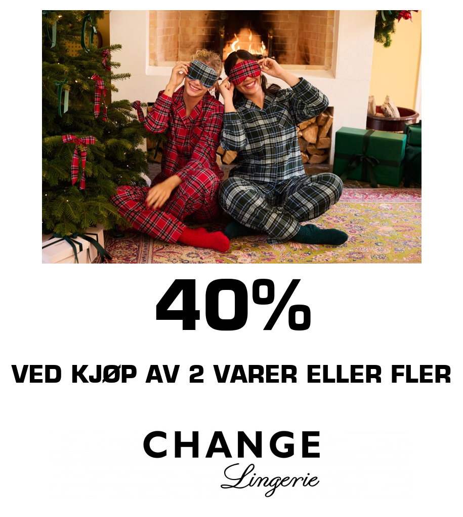 Change: 40% ved kjøp av 2 varer eller fler