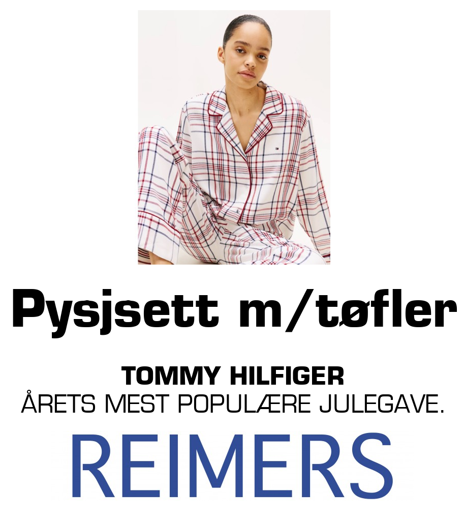 Reimers: Pysjsett m/tøfler TOMMY HILFIGER ÅRETS MEST POPULÆRE JULEGAVE.