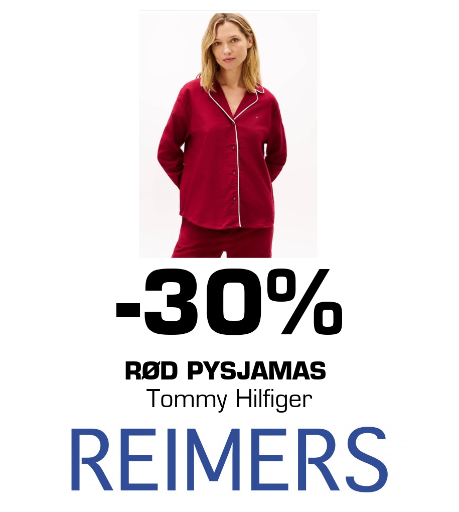 Reimers: -30% Rød Pysjamas Tommy Hilfiger