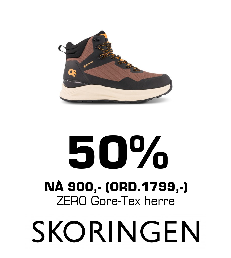 Skoringen: 50% NÅ 900,- (ord.1799,-) ZERO Gore-Tex herre