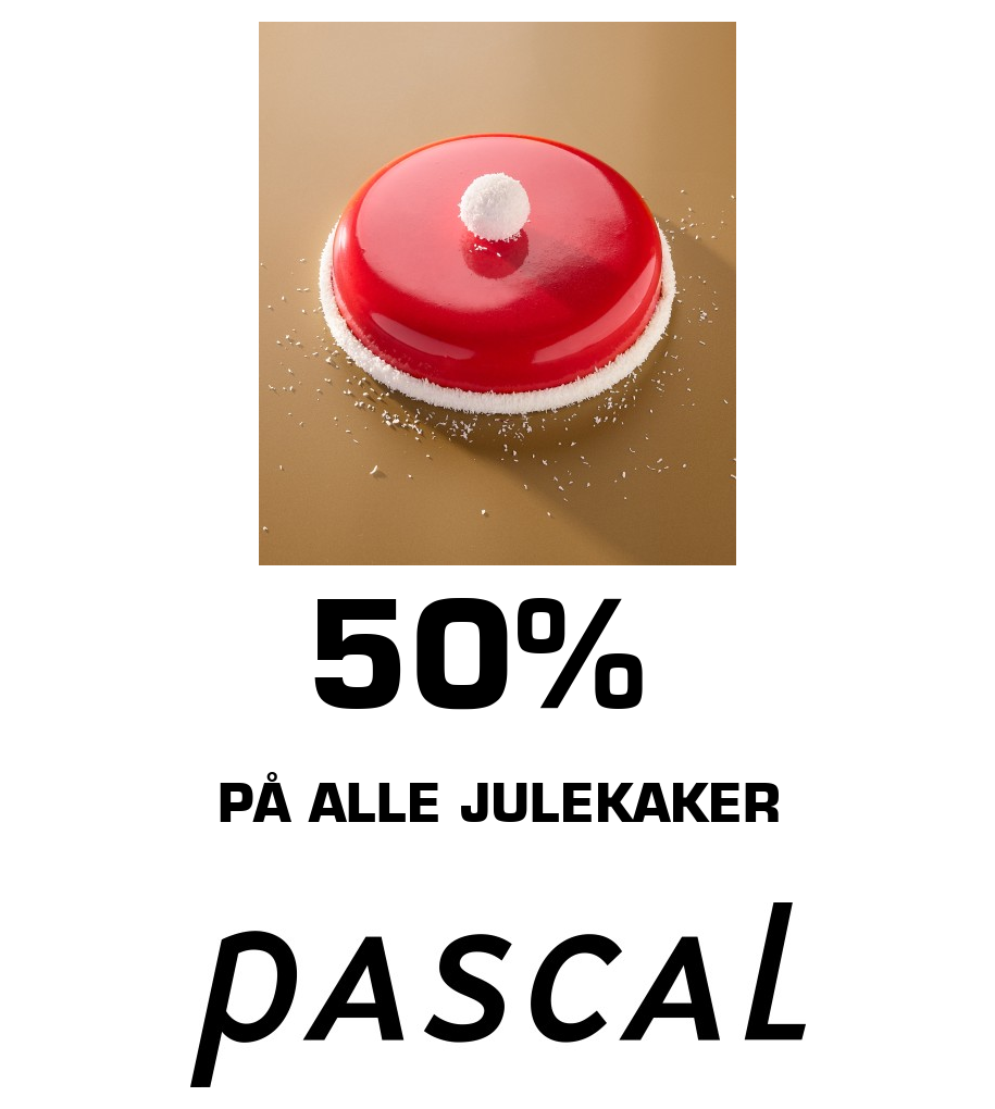 Pascal: 50% På alle julekaker