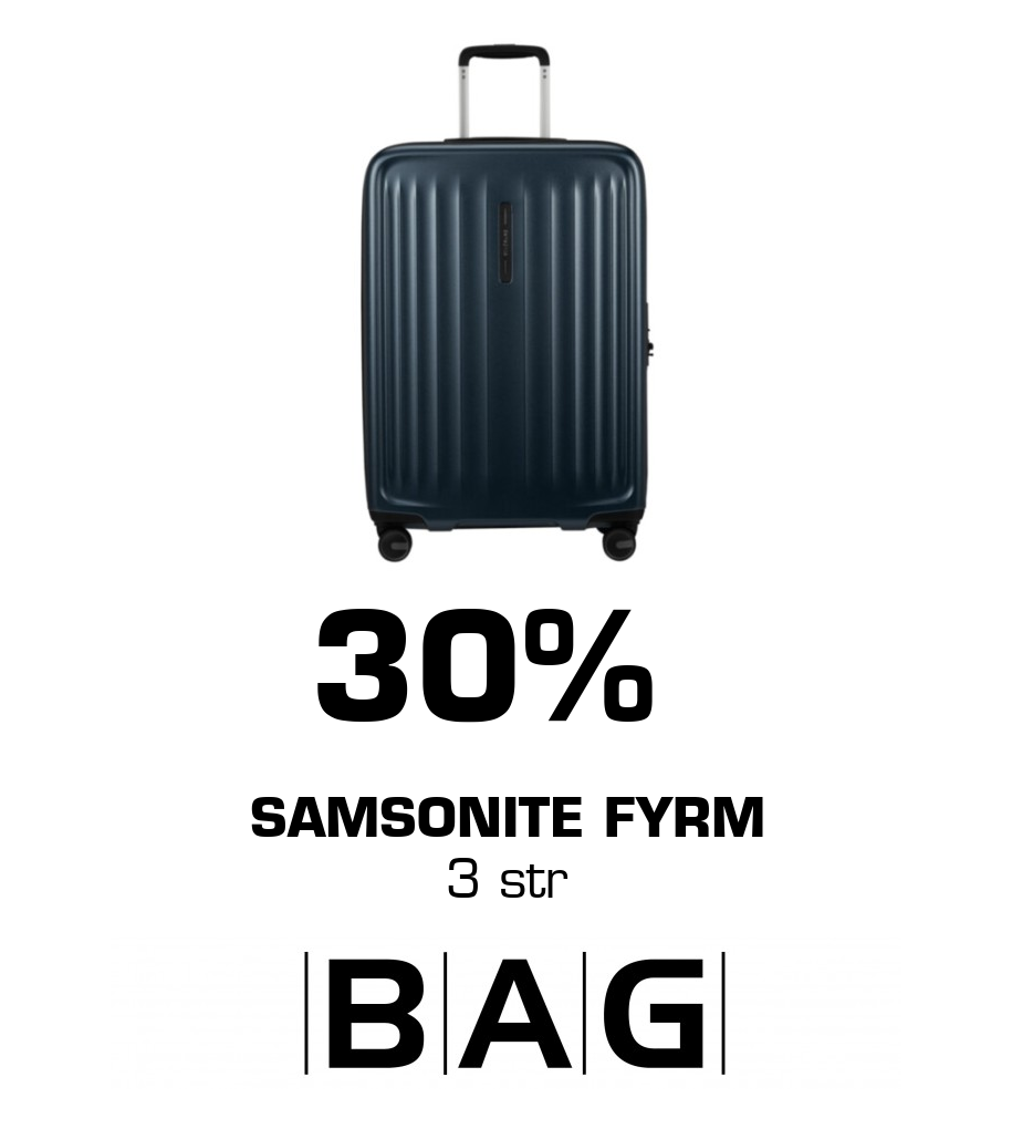 BAG: 30% Samsonite Fyrm 3 str