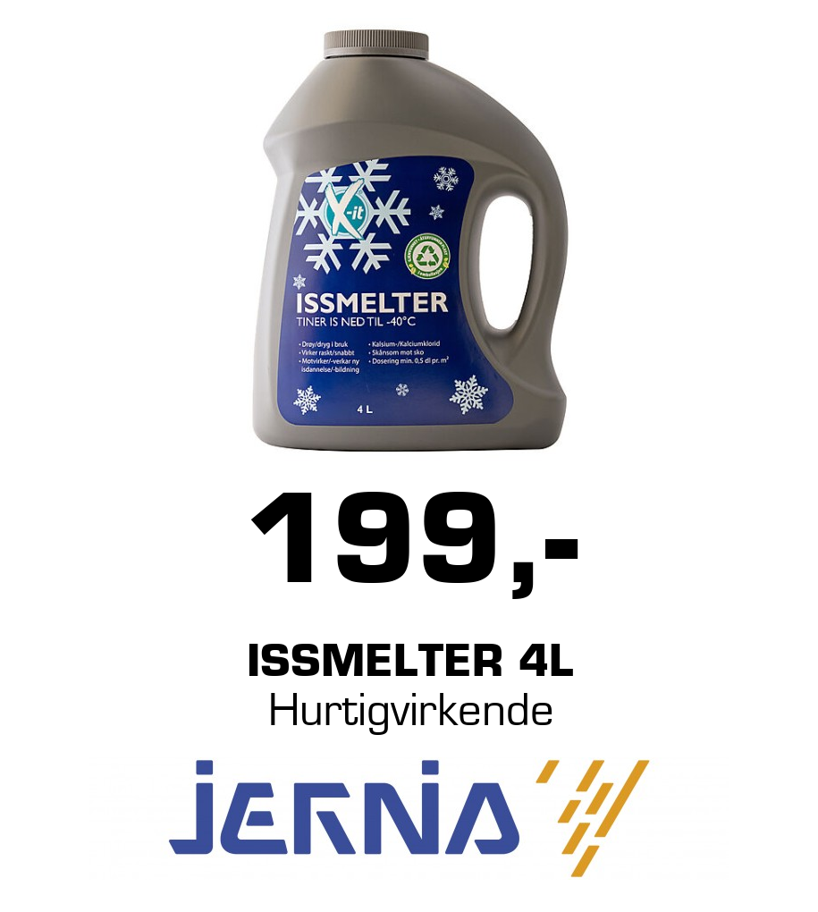 Jernia: 199,- Issmelter 4L Hurtigvirkende