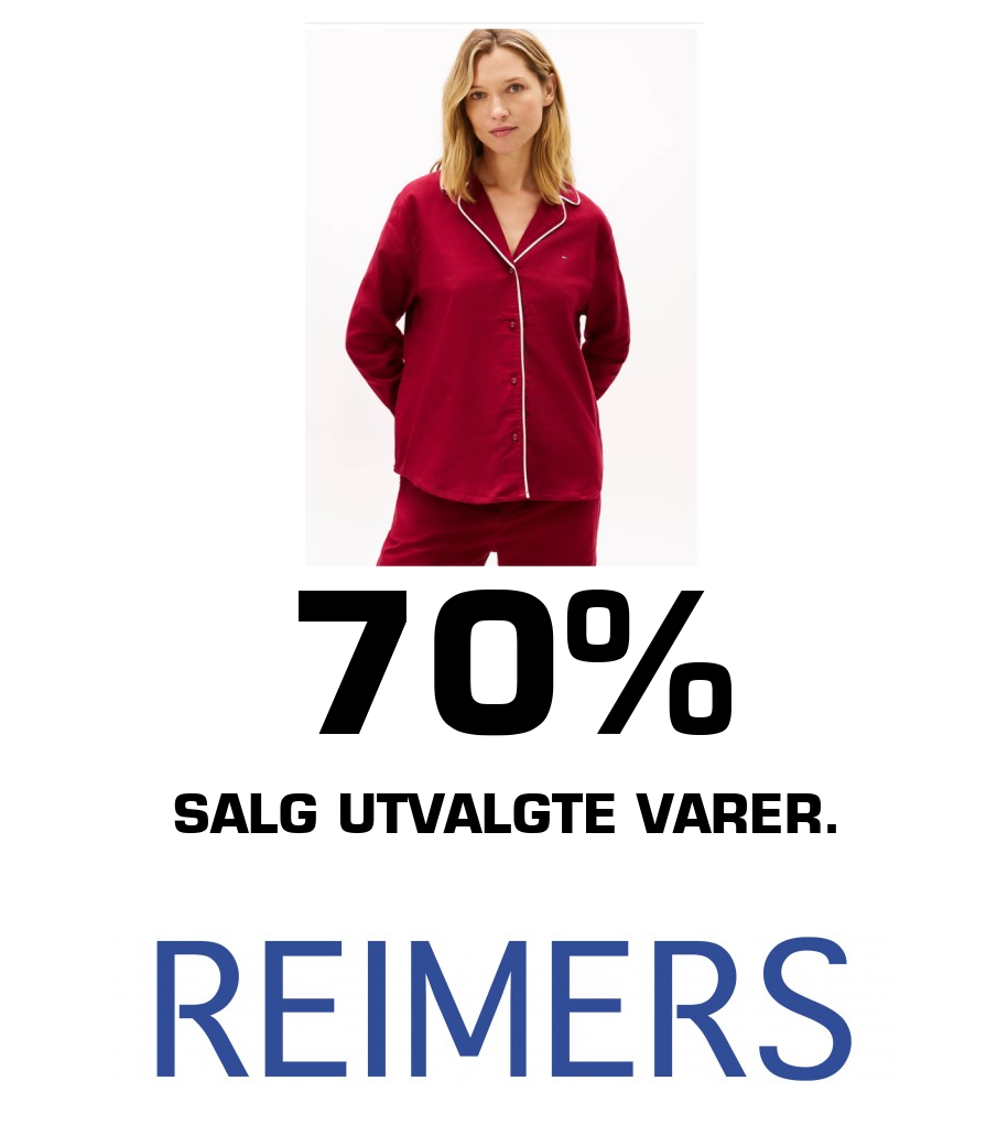 Reimers: 70% SALG utvalgte varer.