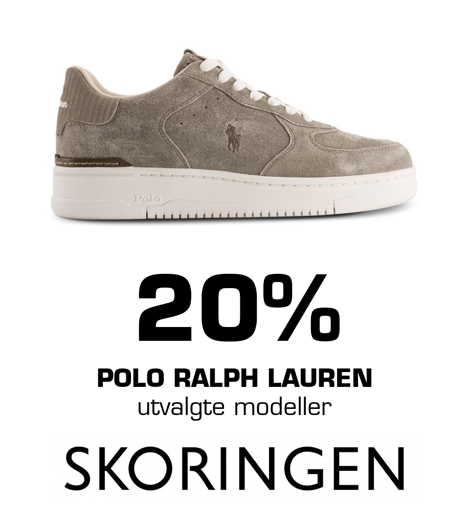 Skoringen: 20% POLo Ralph Lauren utvalgte modeller