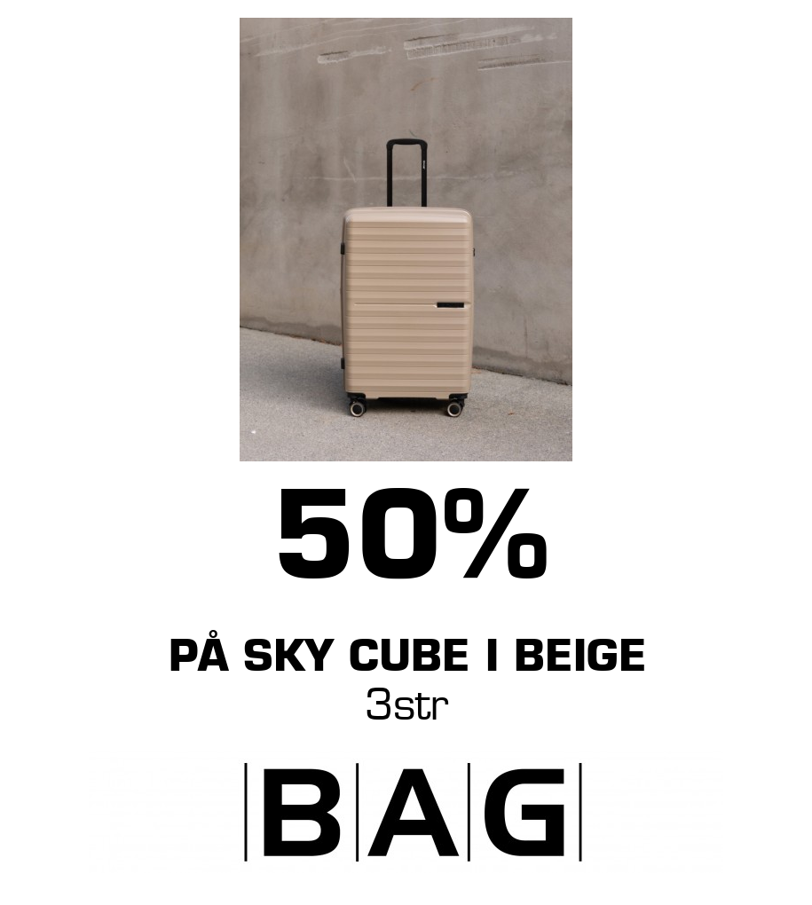BAG: 50% På Sky Cube i beige 3str