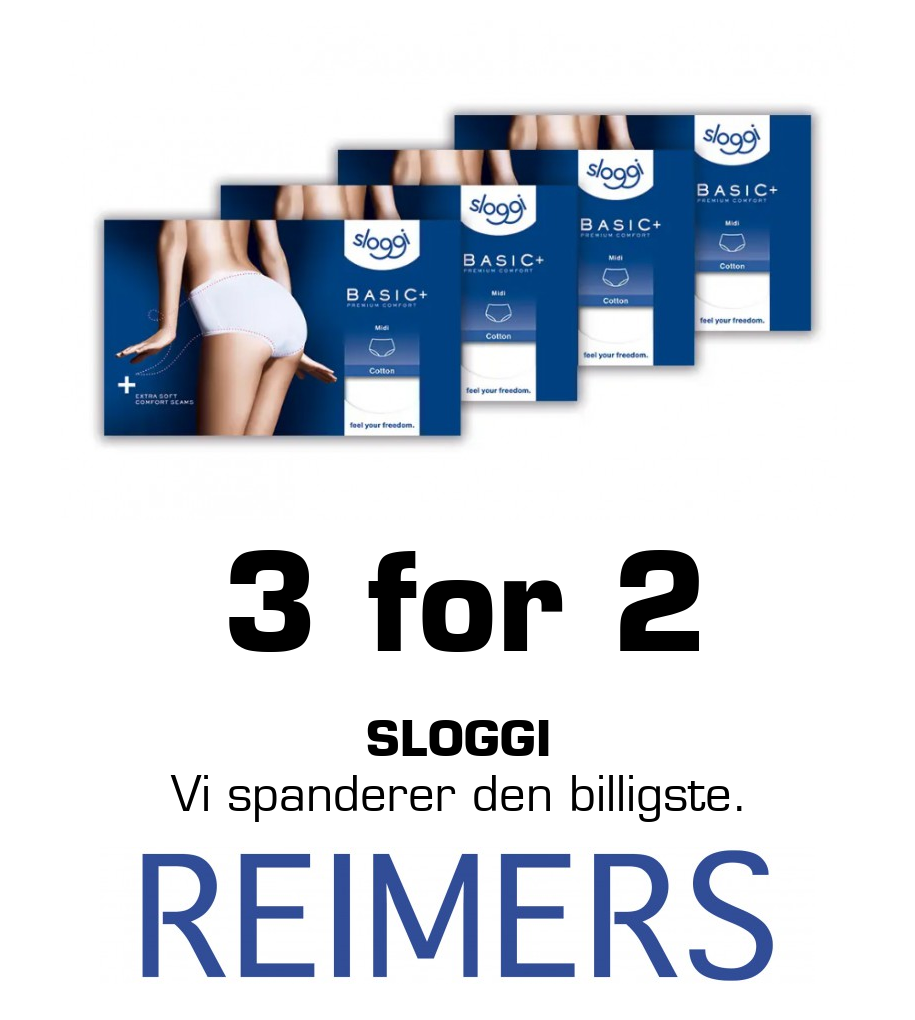 Reimers: 3 for 2 SLOGGI Vi spanderer den billigste.