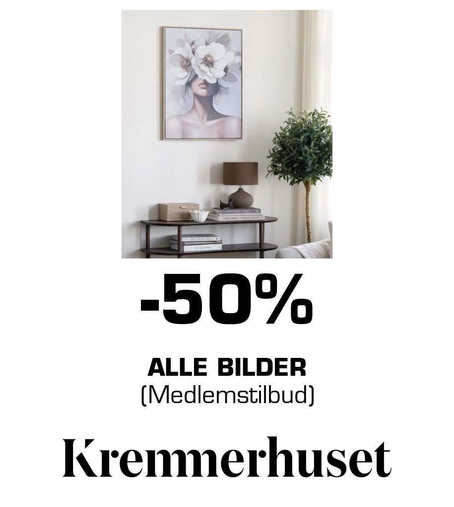 Kremmerhuset: -50% alle bilder (Medlemstilbud)