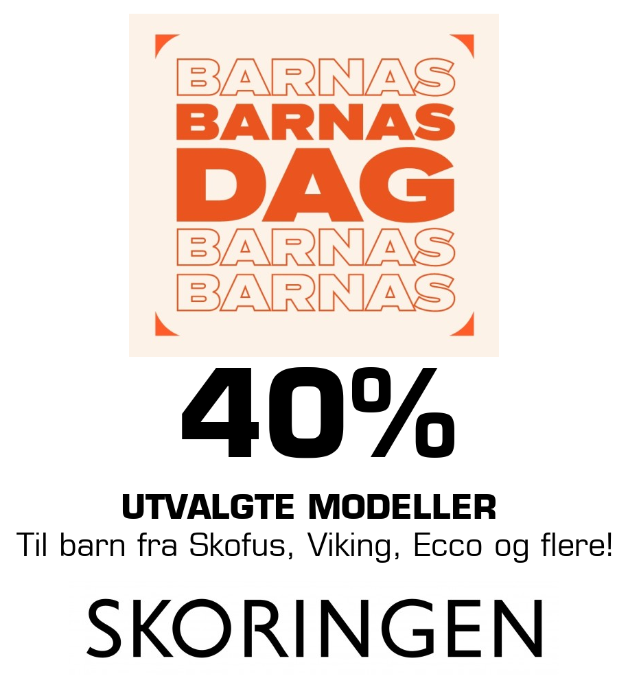 Skoringen: 40% utvalgte modeller Til barn fra Skofus, Viking, Ecco og flere!