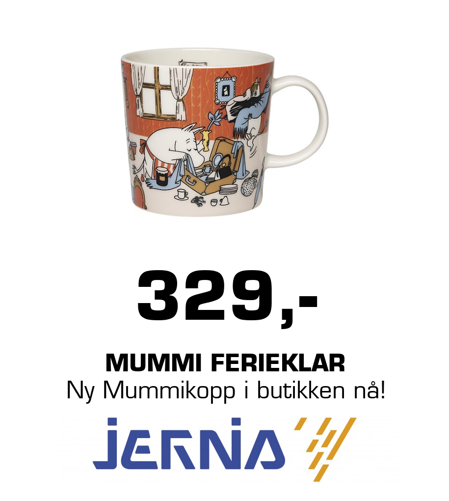 Jernia: 329,- Mummi Ferieklar Ny Mummikopp i butikken nå!