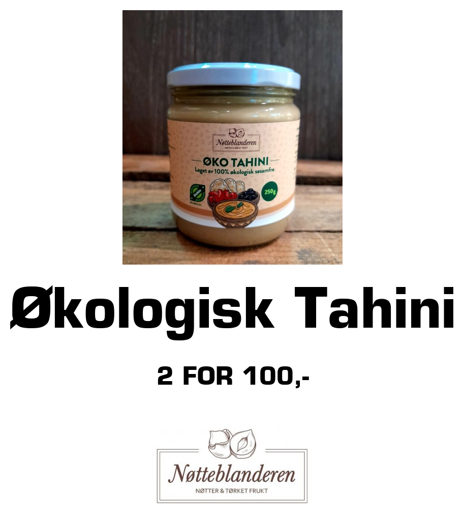 Nøtteblanderen: Økologisk Tahini 2 for 100,-