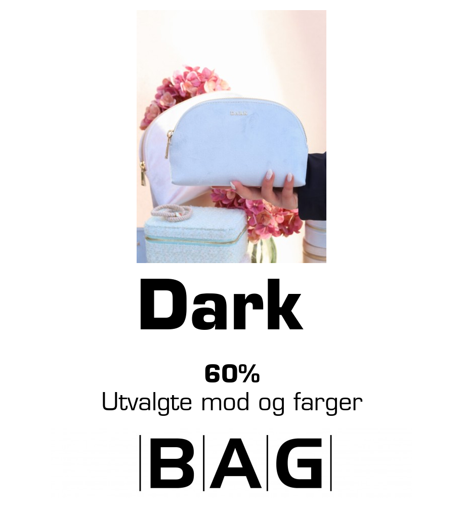 BAG: Dark 60% Utvalgte mod og farger