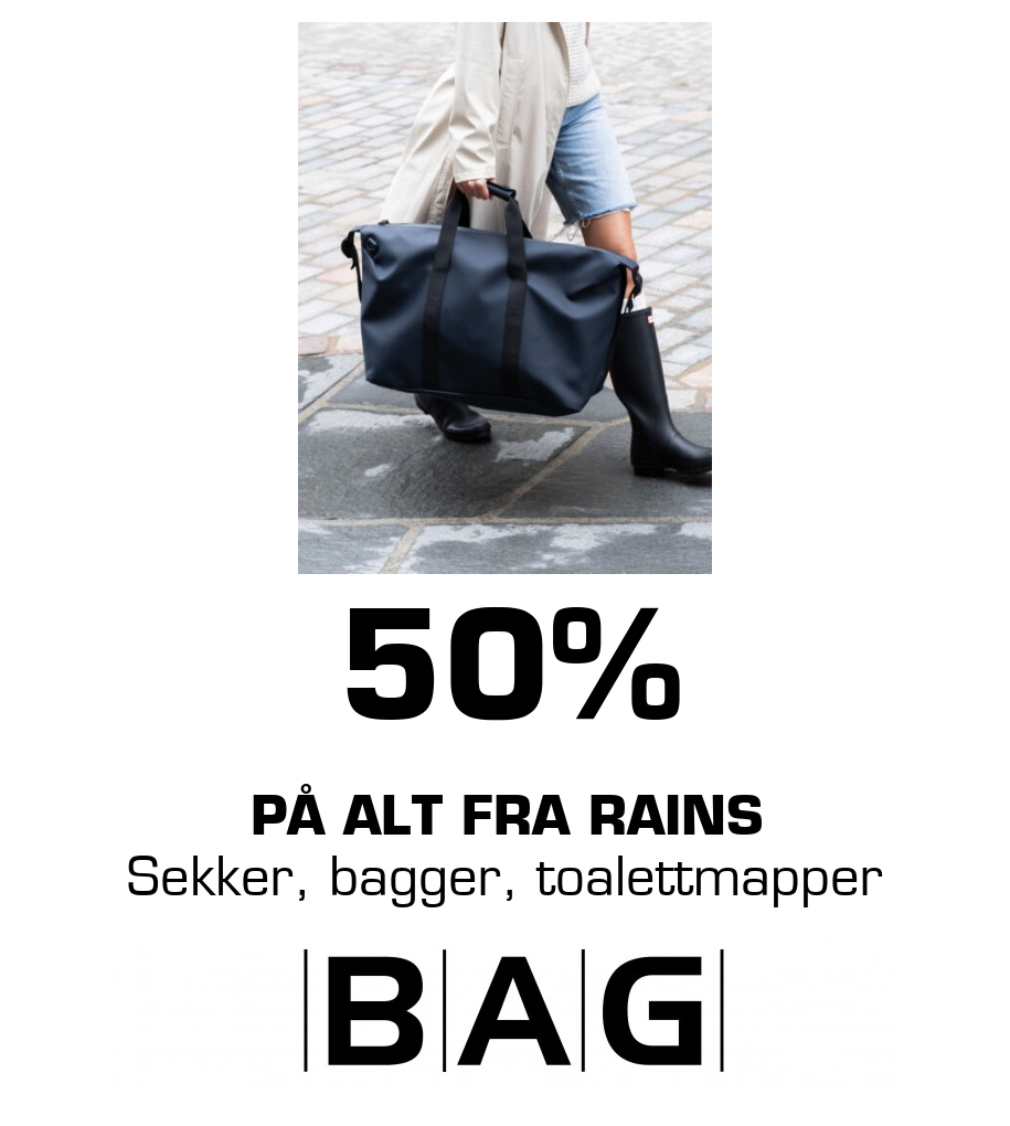 BAG: 50% På alt fra Rains Sekker, bagger, toalettmapper