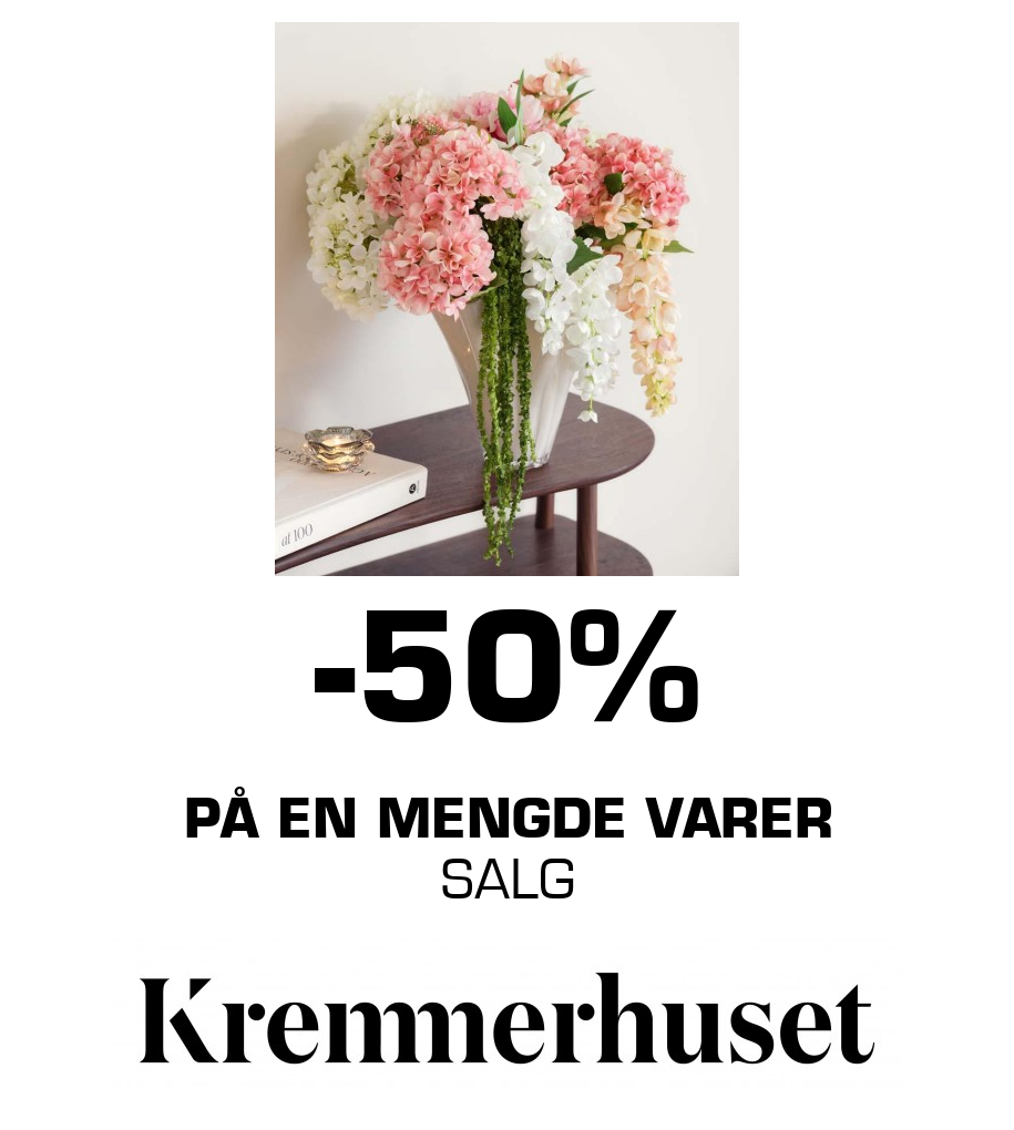 Kremmerhuset: -50% På en mengde varer SALG