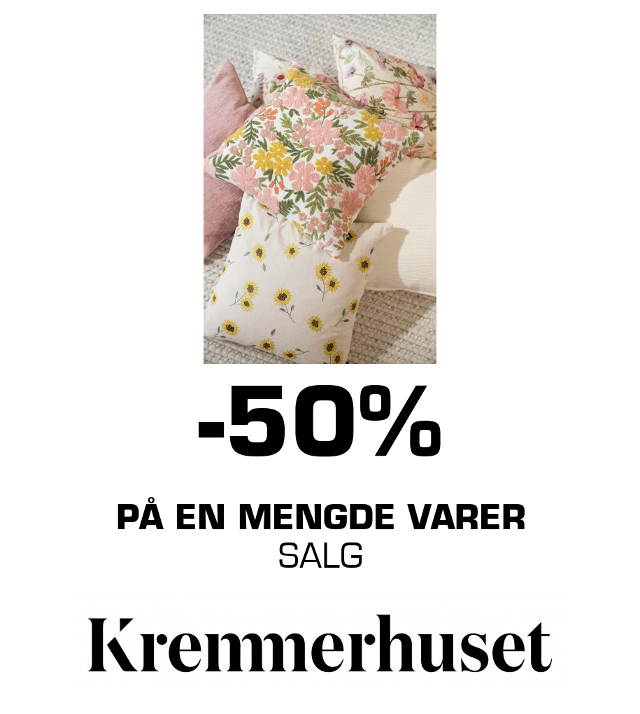 Kremmerhuset: -50% På en mengde varer SALG