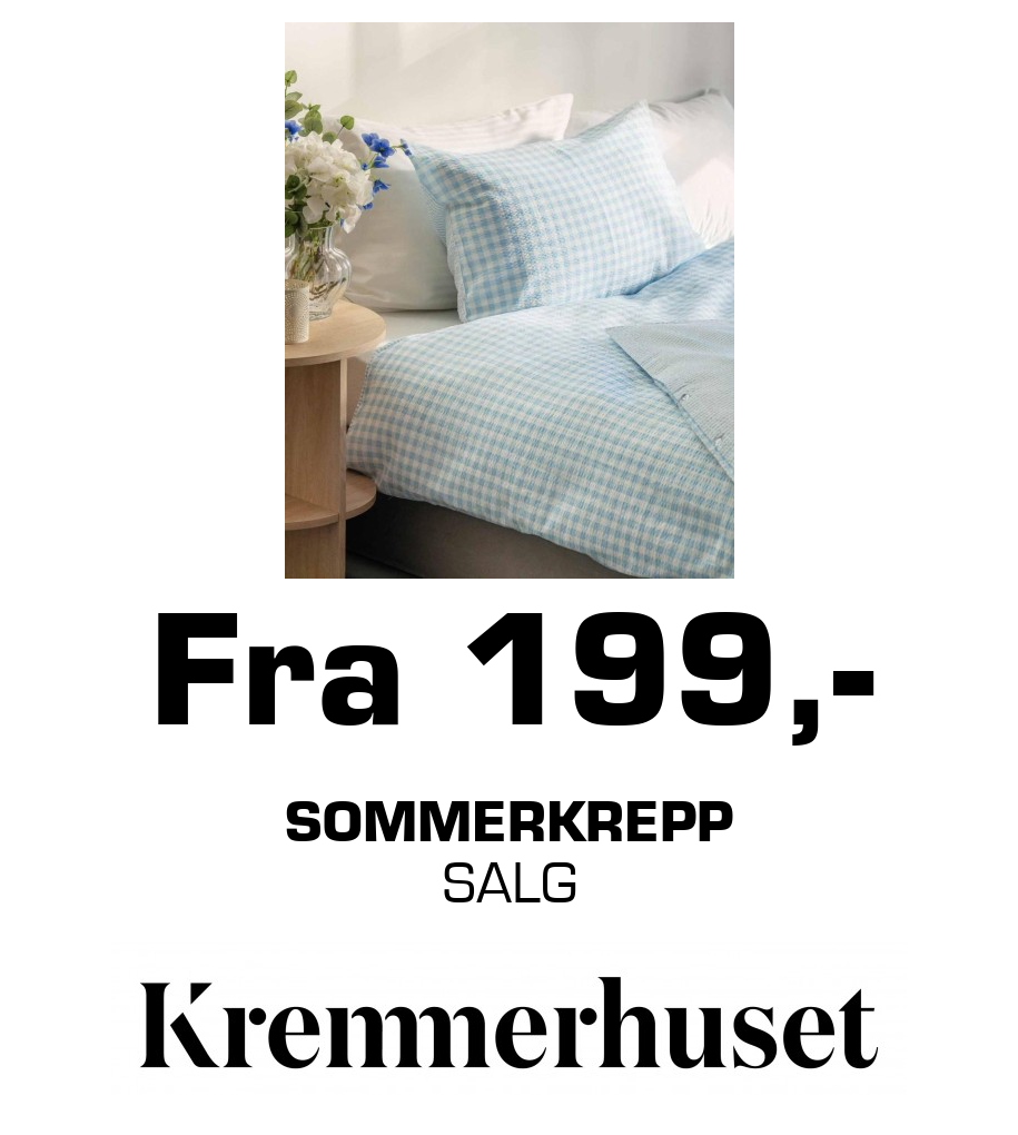 Kremmerhuset: Fra 199,- SOMmerkrepp SALG