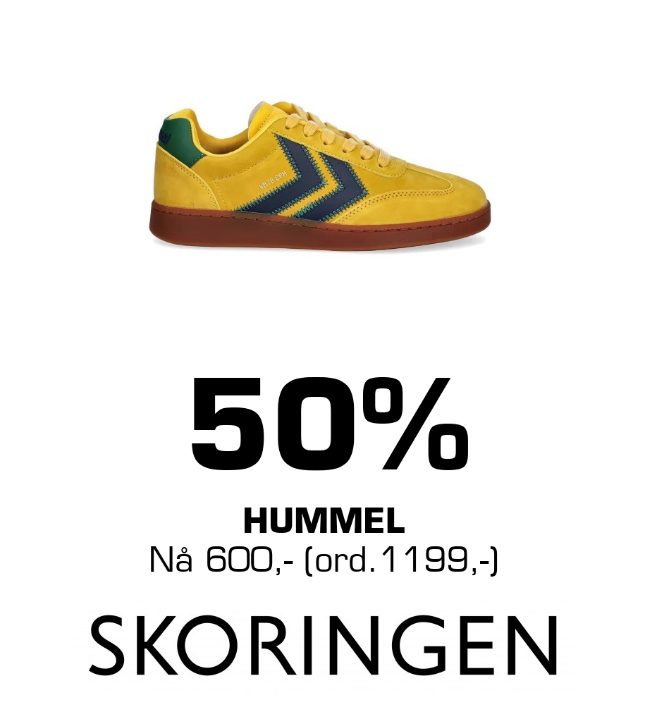 Skoringen: 50% Hummel Nå 600,- (ord.1199,-)
