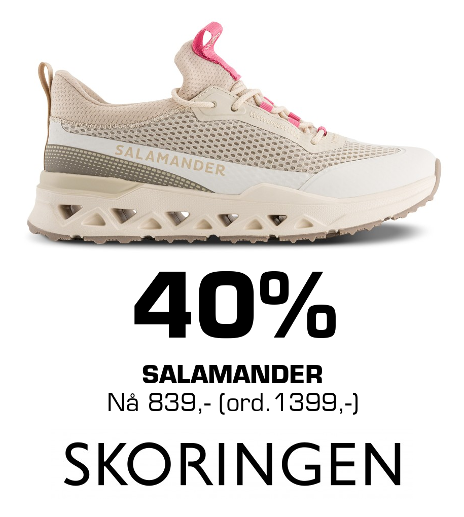 Skoringen: 40% Salamander Nå 839,- (ord.1399,-)