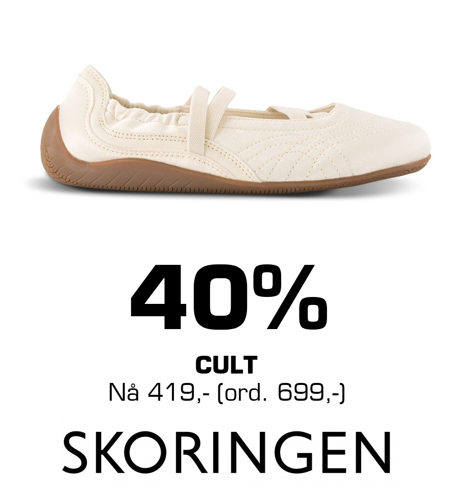 Skoringen: 40% CULT Nå 419,- (ord. 699,-)