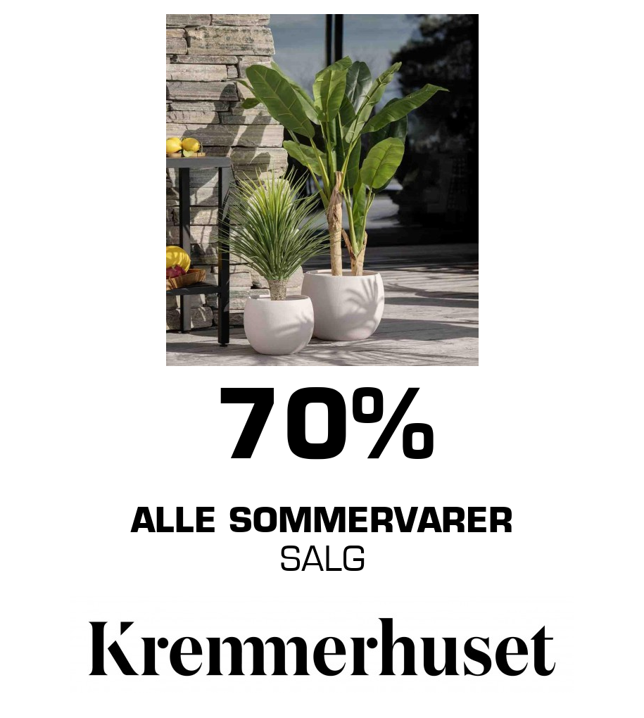 Kremmerhuset: 70% Alle Sommervarer SALG