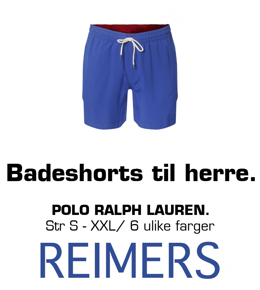Reimers: Badeshorts til herre. Polo Ralph Lauren. Str S - XXL/ 6 ulike farger