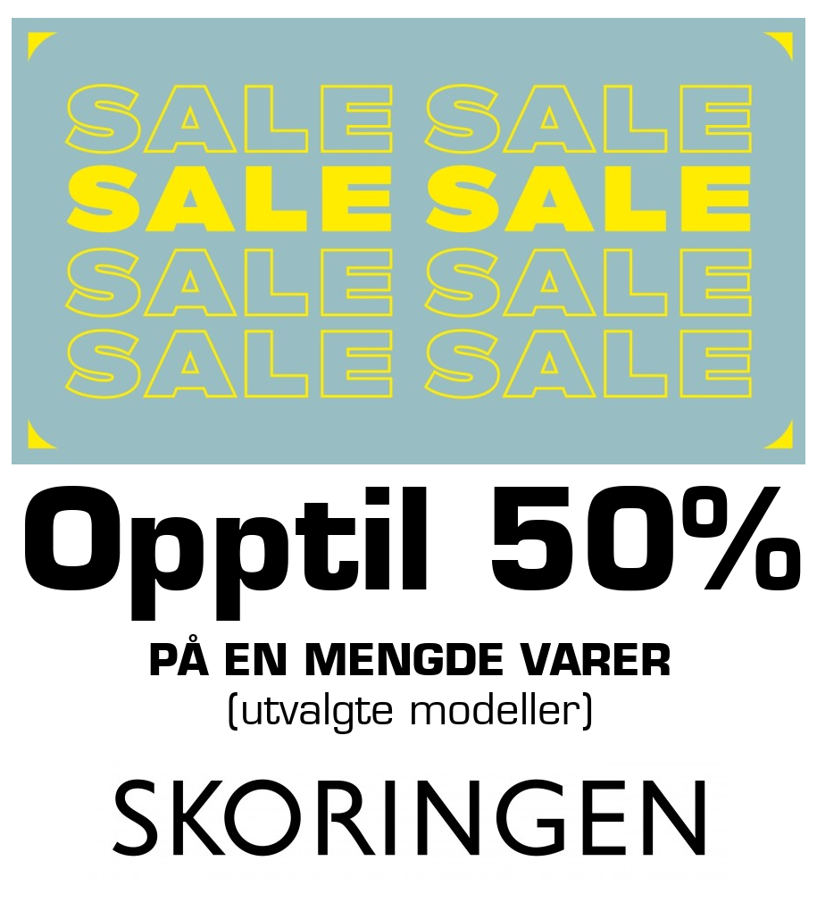 Skoringen: Opptil 50% på en mengde varer (utvalgte modeller)