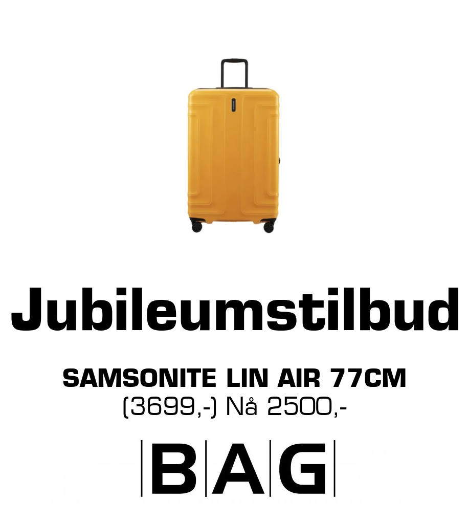 BAG: Jubileumstilbud Samsonite Lin Air 77cm (3699,-) Nå 2500,-