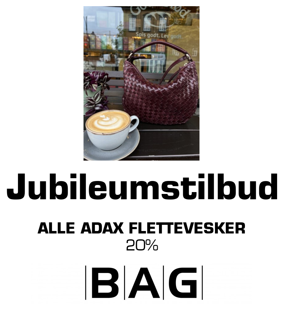 BAG: Jubileumstilbud Alle Adax flettevesker 20%